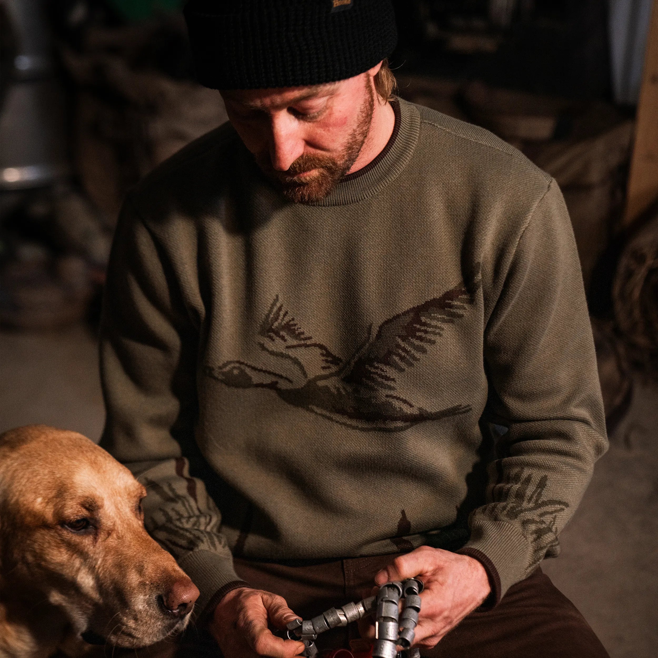 M's Flying Duck Knit Sweater - Image 2