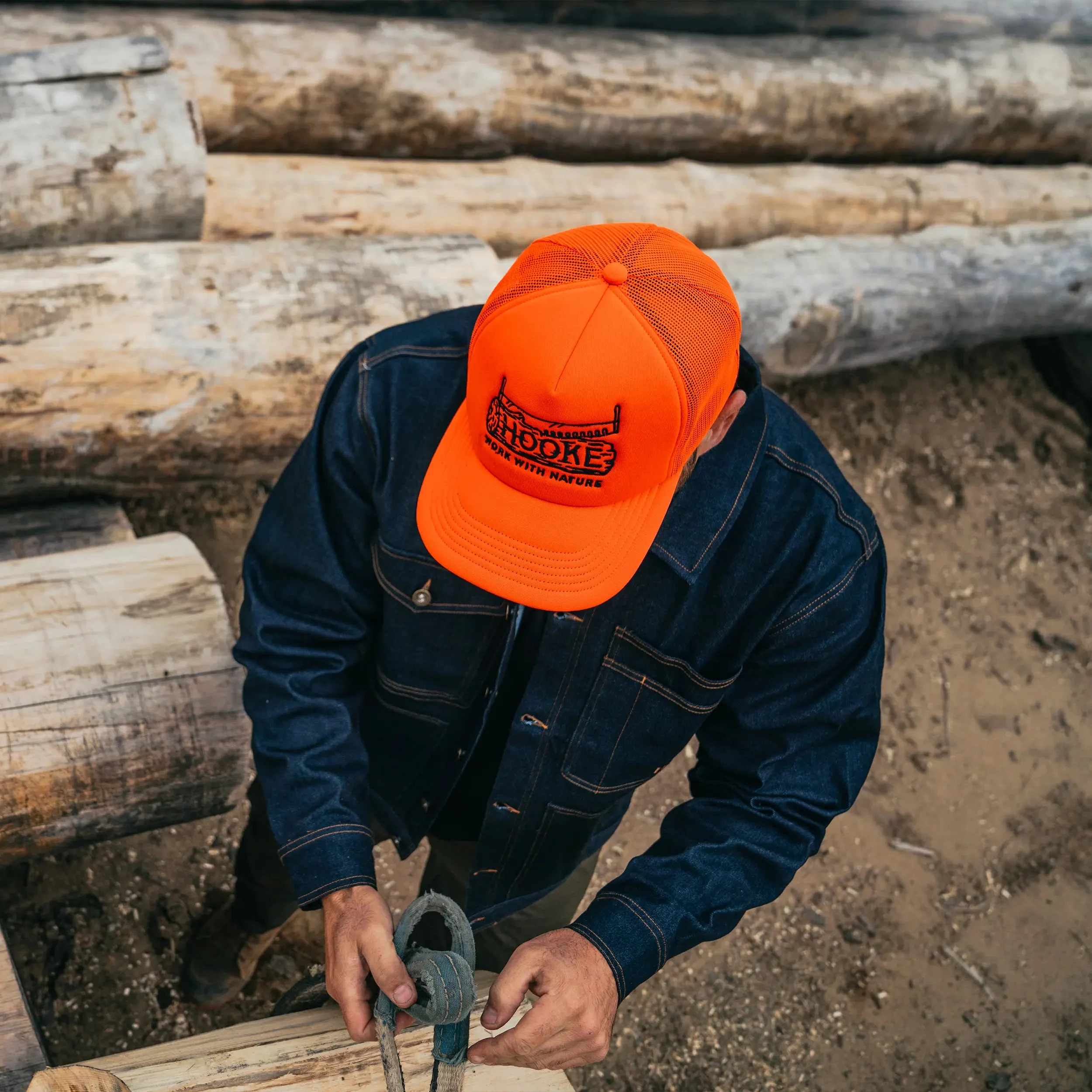 Wood Log Foam Trucker Hat - Image 2